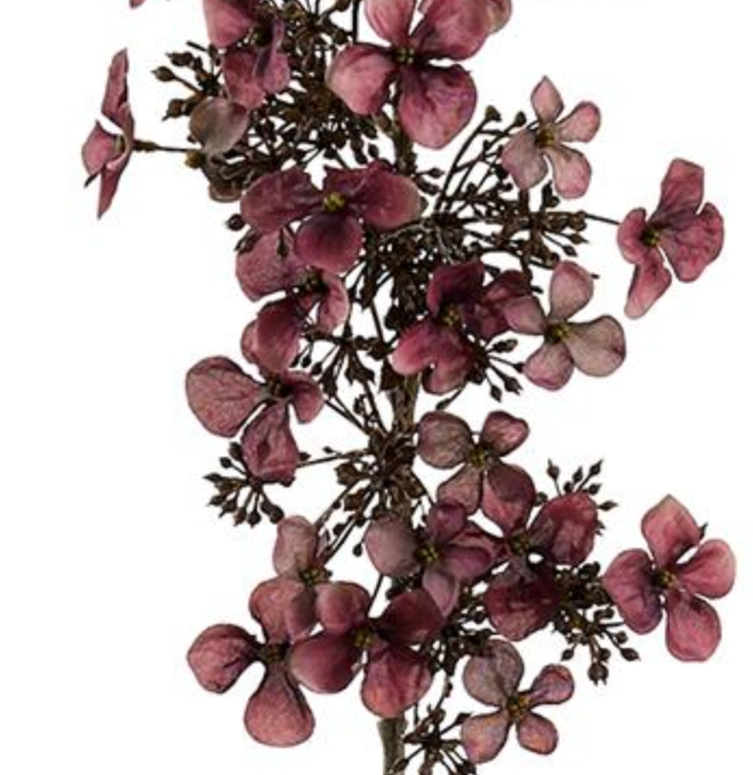 35in Plum Purple Hydrangia - Premium Florals for Wreaths, Arrangements and Home Decor
