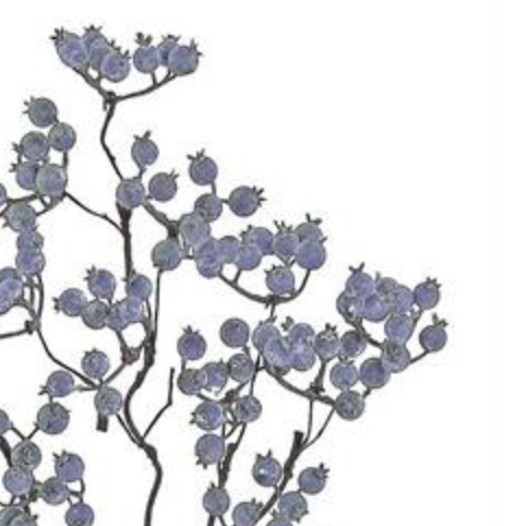 26in Blue Currant Berry Spray