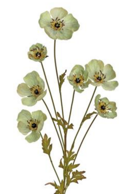 36in Green Flower Spray - Premium Florals for Wreaths, Arrangements and Home Decor