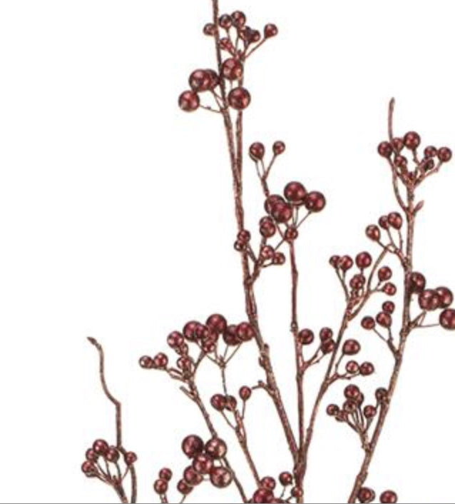 41in Metallic Berry Spray BURG