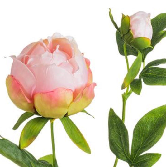 26in Peony Spray PINK