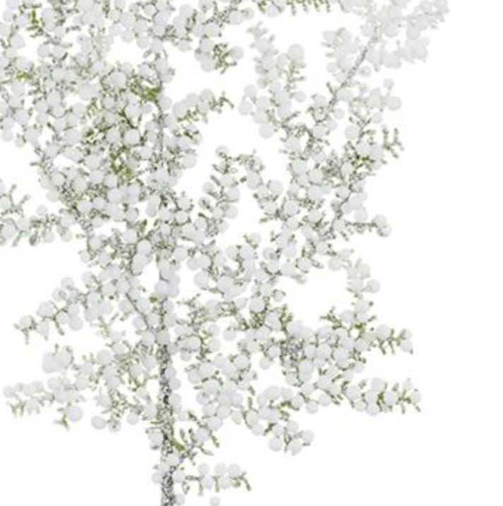 24in Snowed Mini Berry Spray WHITE