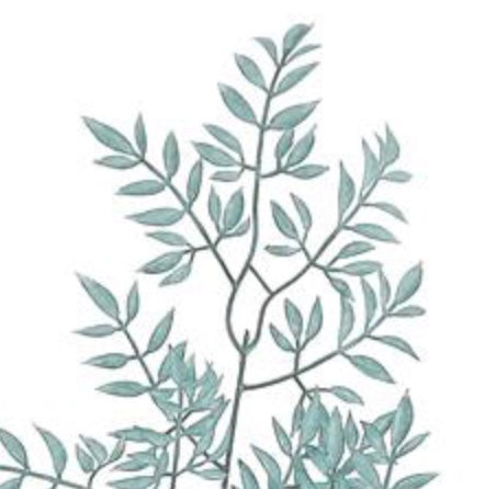 32in Smilax Leaf DUSTY BLUE adb
