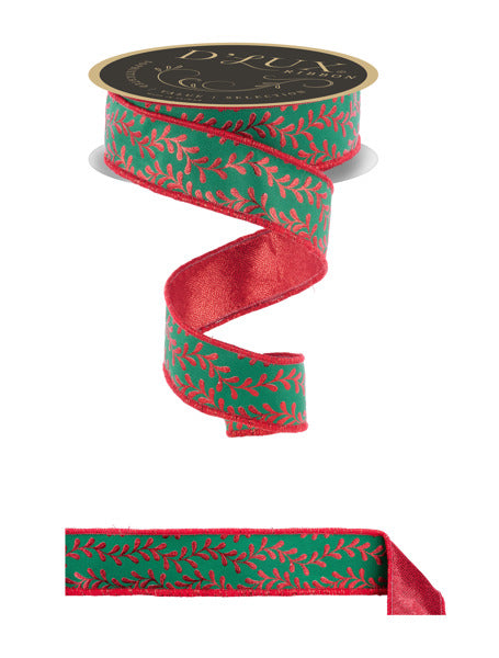 1.5in FUSED Foil Leaf Garland Ribbon