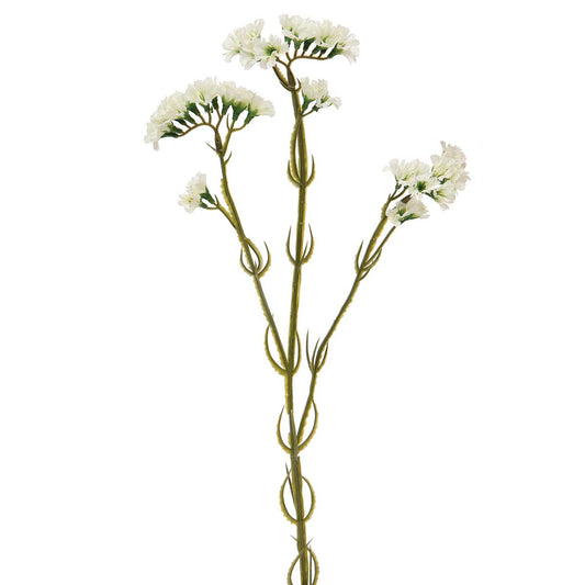 PAIR OF 24in Statice Spray WHITE