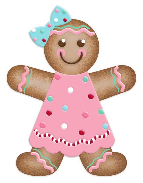 13x10in Metal Embossed Gingerbread Girl Sign