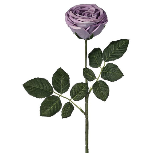 23in Soft Touch Vintage Lavender Rose - Premium Artificial Flower for Wreaths, Arrangements & Home Decor