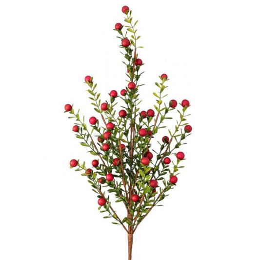 16in CRANBERRY Leaf Spray