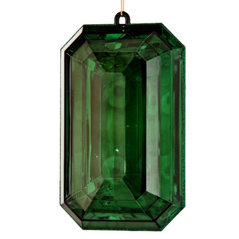 9in Acrylic Gem Stone EM GREEN