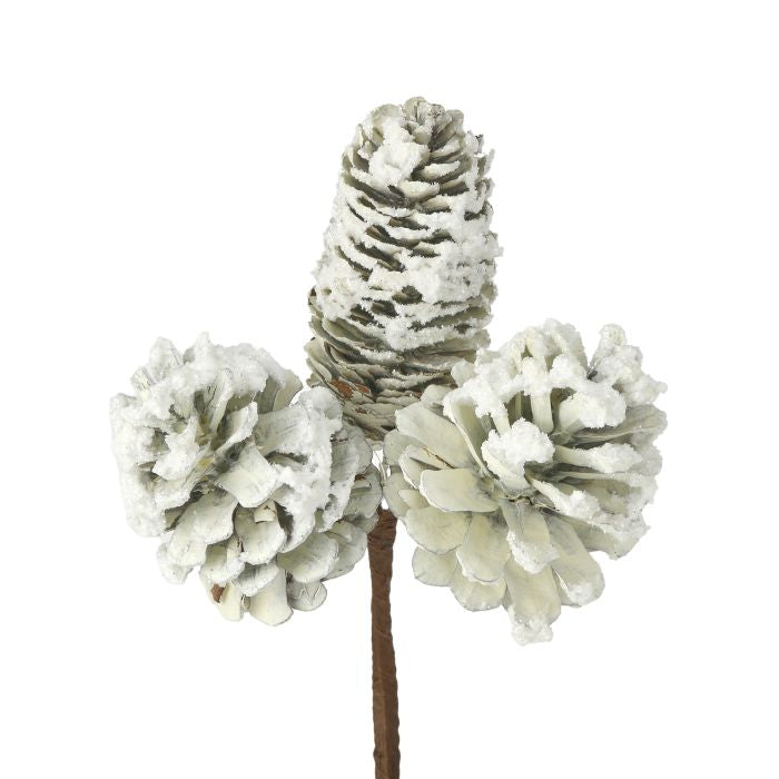 8in Winter Glitter Snow CONES x3 Regency