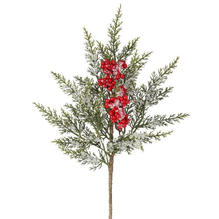 16in Iced Cedar & Red Berry Regency
