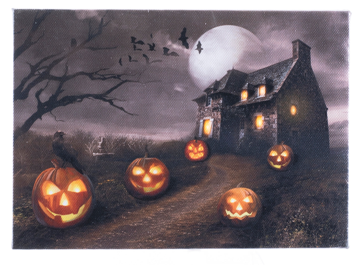 Spooky House 6x8 LIGHTED PICTURE