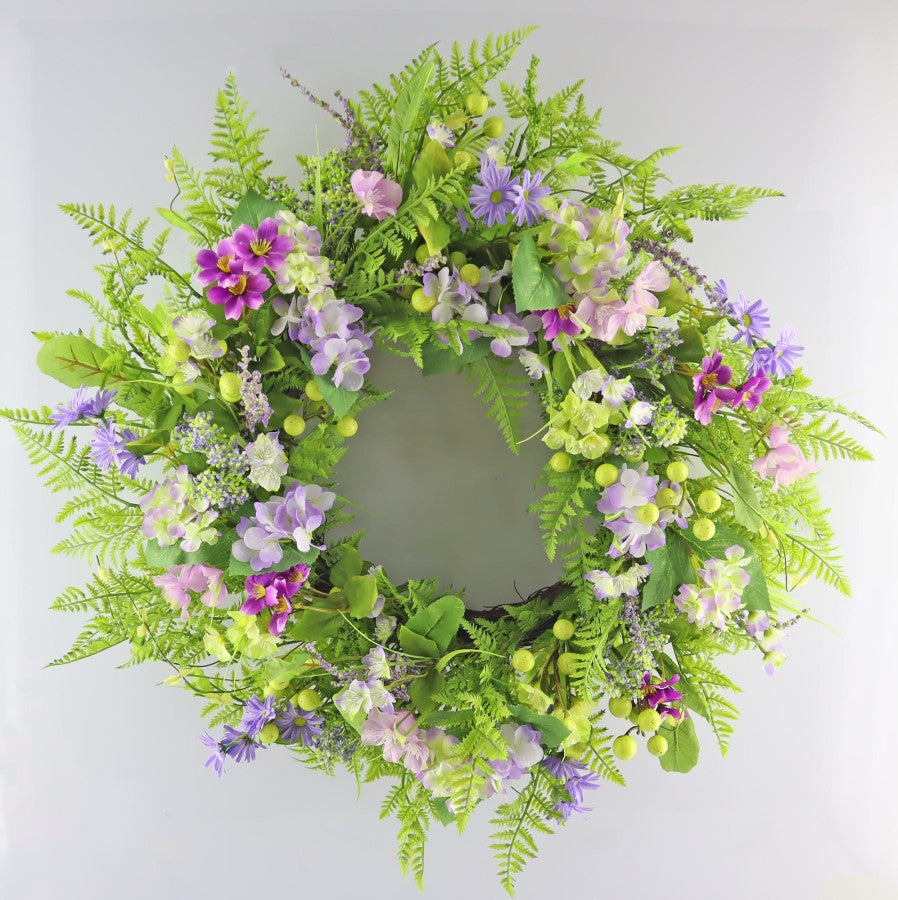 28in Mini Daisy Wreath