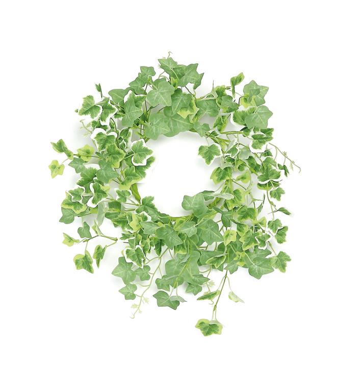 6.5in Inner Diameter Cottage Ivy Table Wreath - Premium Suppliers for Wreaths, Arrangements and Home Decor Select Artificial