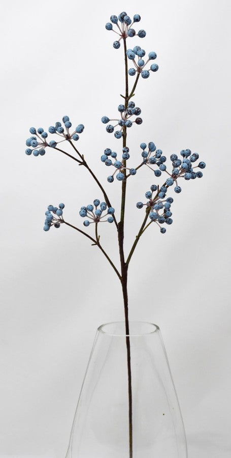 28in Blue Berry Spray