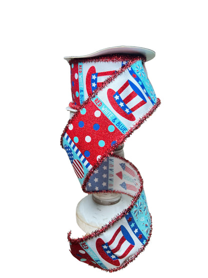 2.5in Americana Blocks w/Fringe