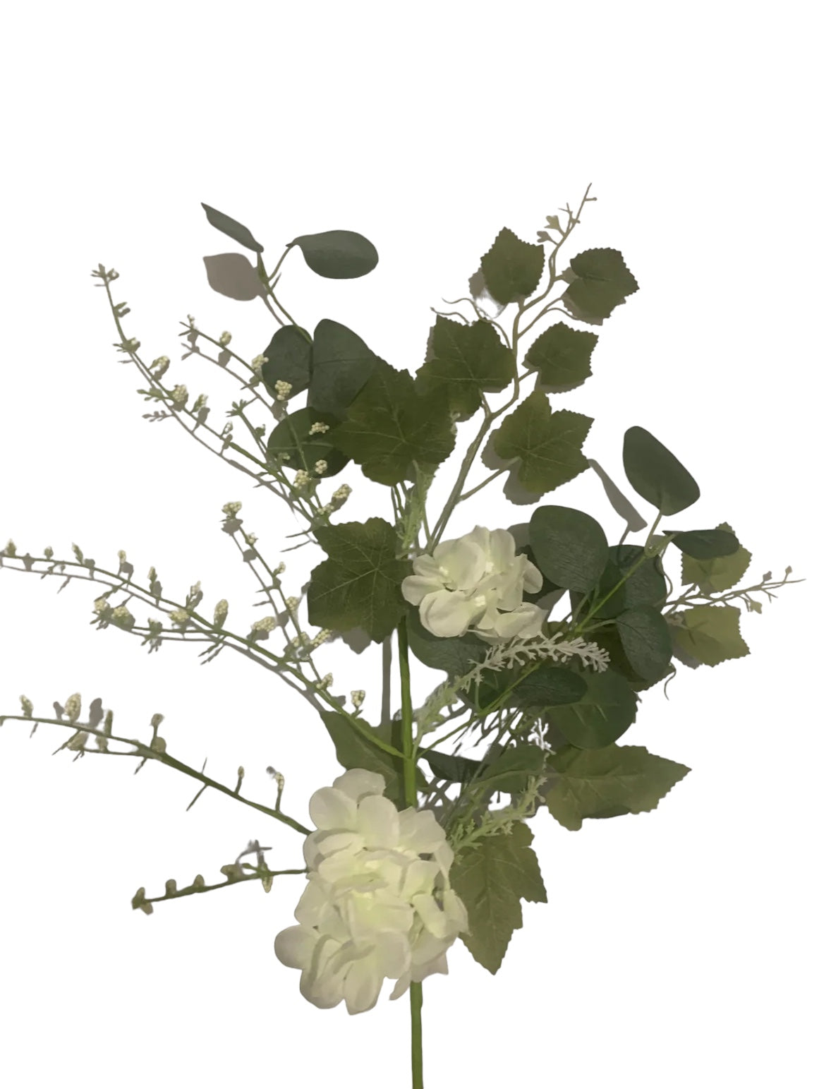 24in CREAM Hydrangea Eucalyptus & Ivy