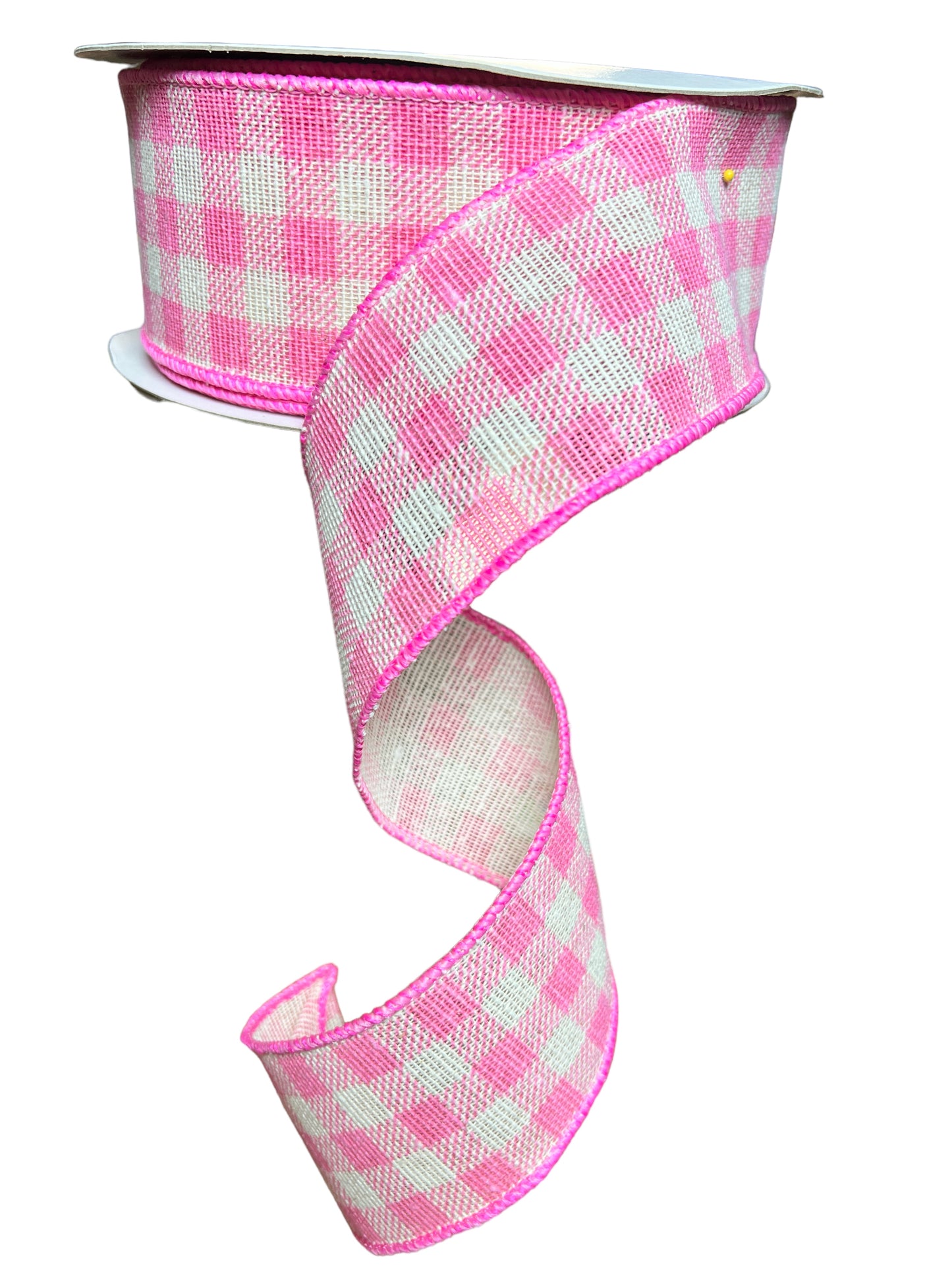 25YD 2.5in PUTNEY Plaid Check PINK