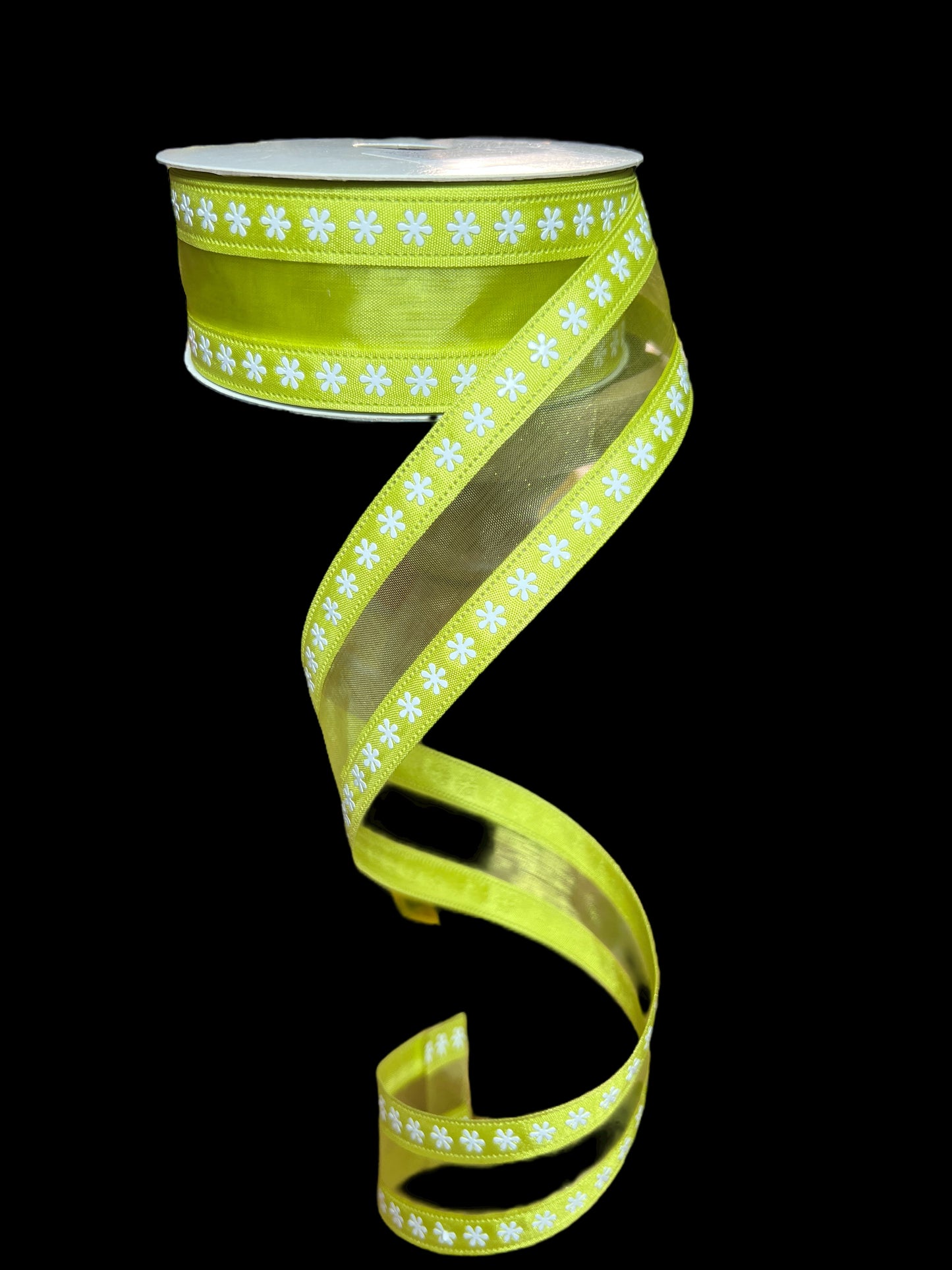 1.5in x 10yd Dazy Ribbon CITRUS Gr
