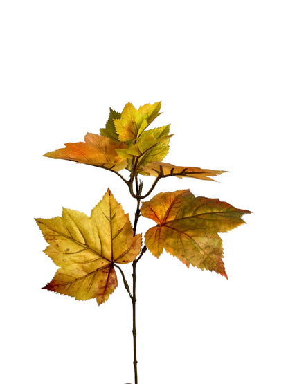 14in Fall/Autumn Maple Leaf Spray