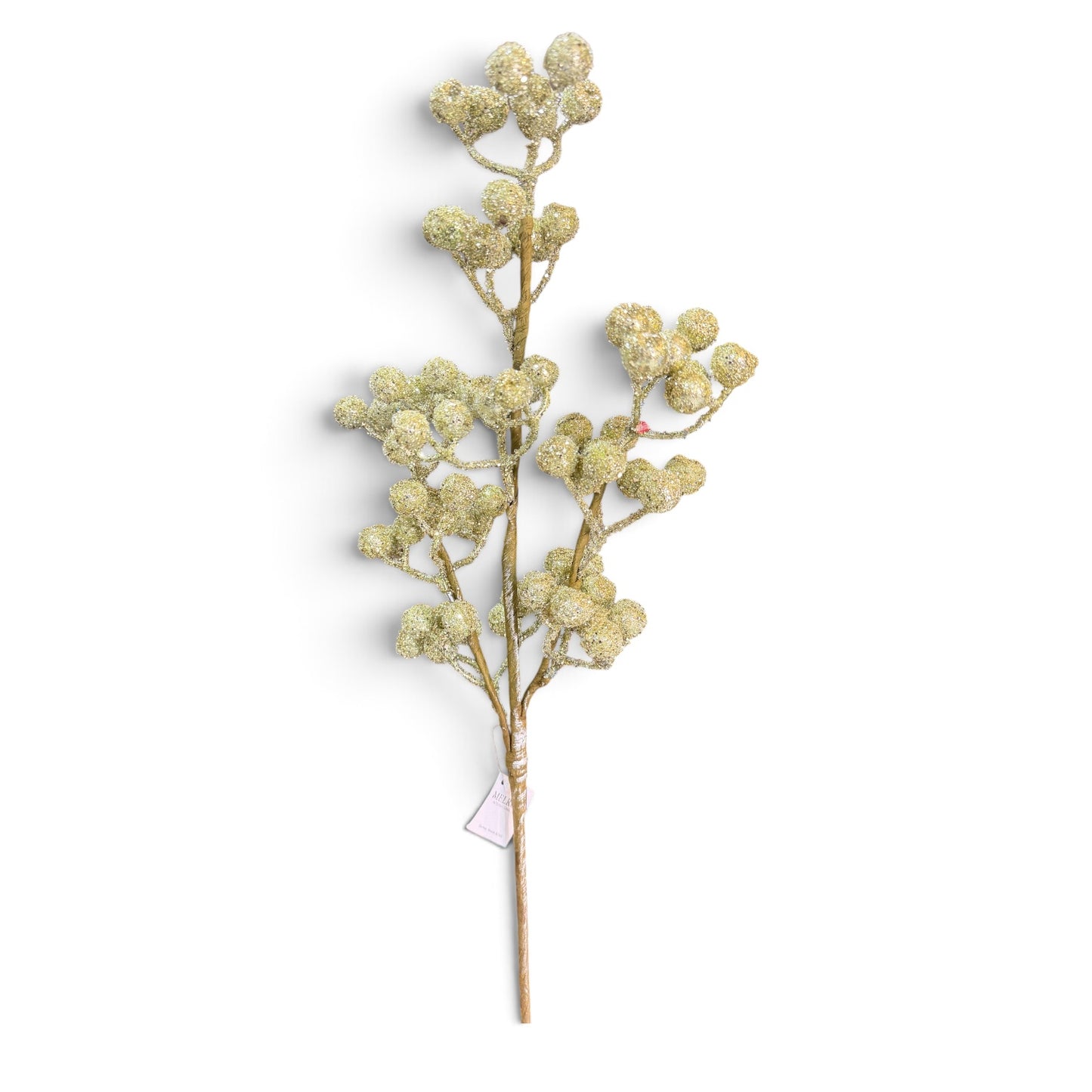 23in Light Sage Glitter Berry - Premium Greenery for Wreaths, Arrangements and Home Decor Melrose