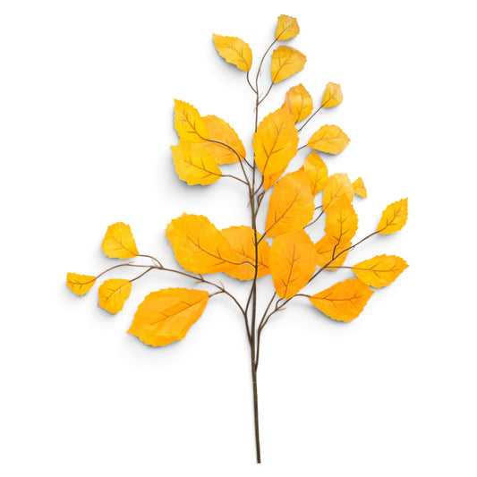 28in Yellow Aspen Rose Leaf Spray - Premium Artificial Greenery for Wreaths, Arrangement & Home Decor Craig Bachman