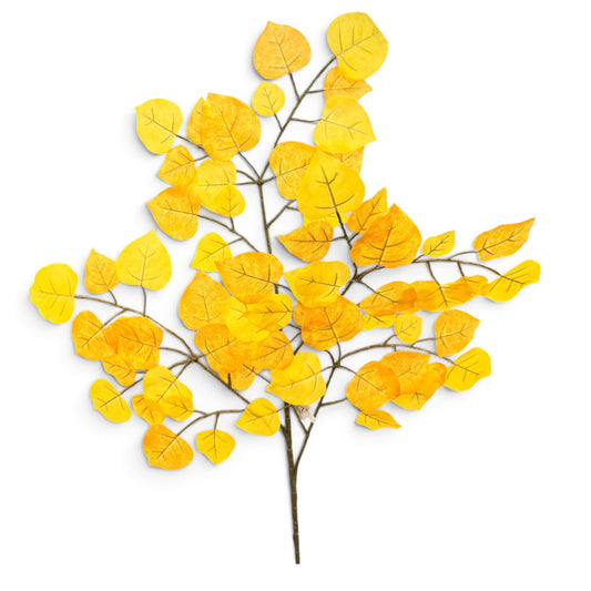 24in Gold Aspen Branch - Premium Artificial Greenery for Wreaths, Arrangement & Home Decor Select Artificial