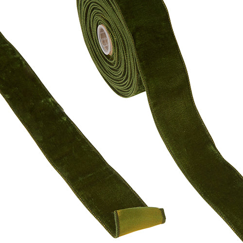 2.5inx10yd RAZ DkGreen VELVET