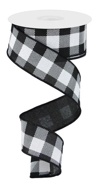1.5inx10yd Striped Check on Royal
