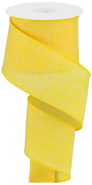 2.5inx10yd Royal Burlap YELLOW
