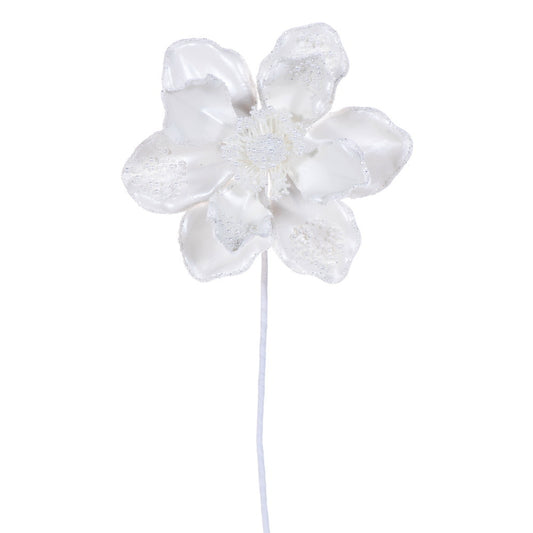 EVENT HERE 17in White Pearl Magnolia Bloom Vickerman
