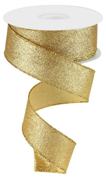 1.5 inch X 10 yard Shimmer Glitter GOLD