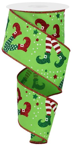 2.5inx10yd Elf Legs on GREEN