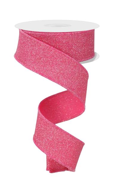 1.5inx10yd Fine Glitter on Royal FUCHSIA