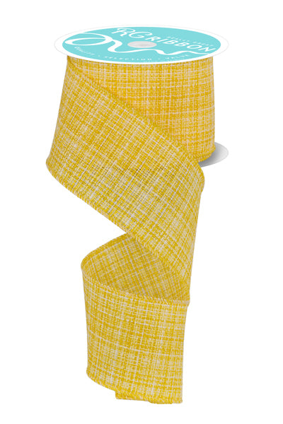 2.5inx10yd Cross Check YELLOW Ribbon