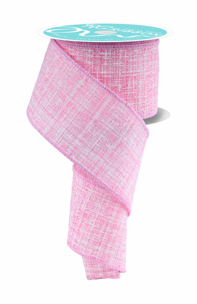 2.5inx10yd Knit Look Texture PINK