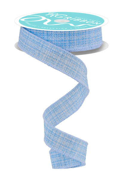 7/8inx10yd Cross Check LT BLUE Ribbon