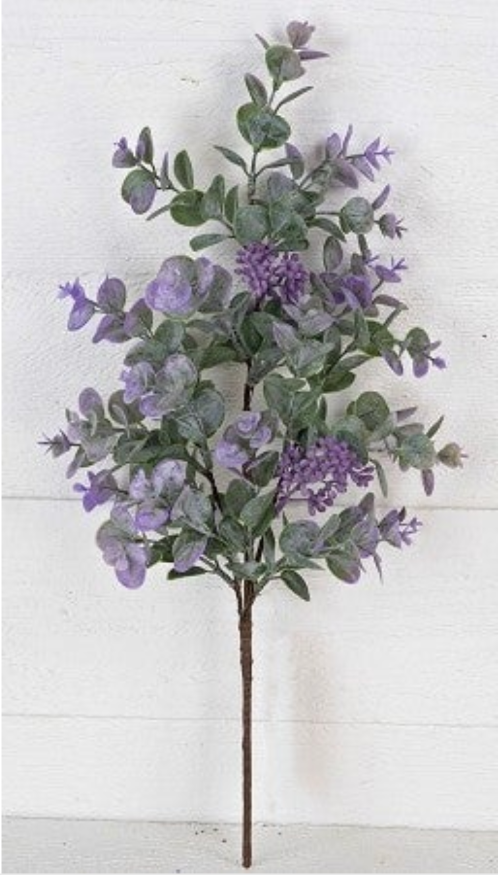 19in Seeded Eucalyptus GREEN/PURPLE Pick