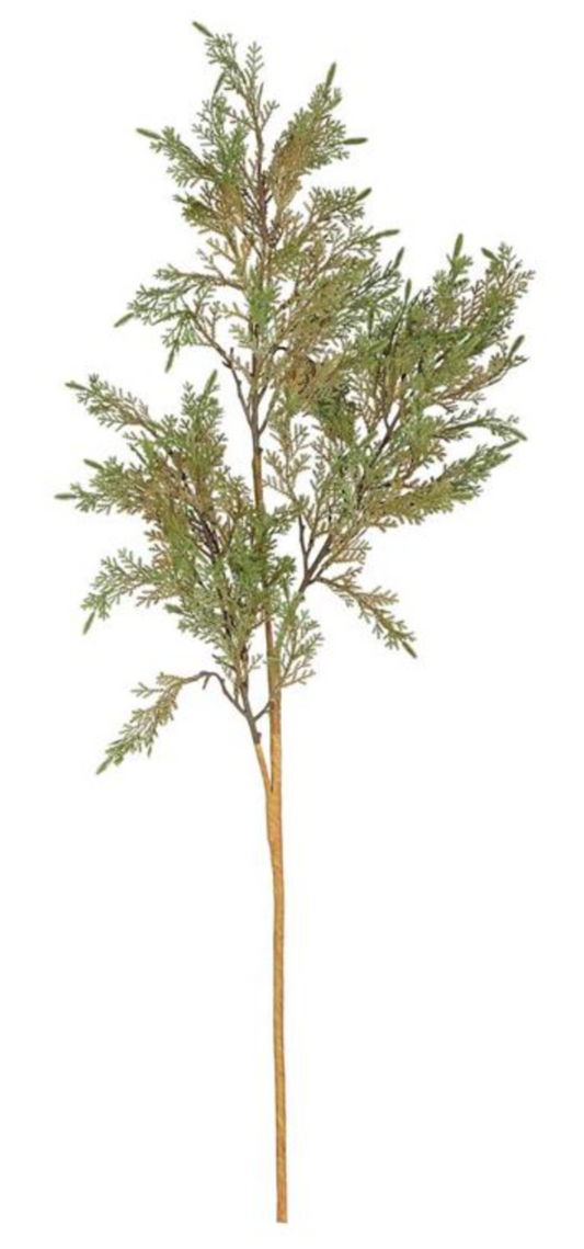 40in Moss Green Cedar Fern Spray - Premium Greenery for Wreaths and Home Decor Vickerman