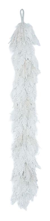 78in Real Touch Snow Cedar Garland - Premium Greenery for Wreaths, Arrangements and Home Decor Melrose