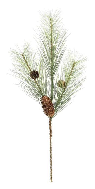 18in Pine & Cone Spray - Premium Greenery for Wreaths, Arrangements and Home Decor Select Artificial
