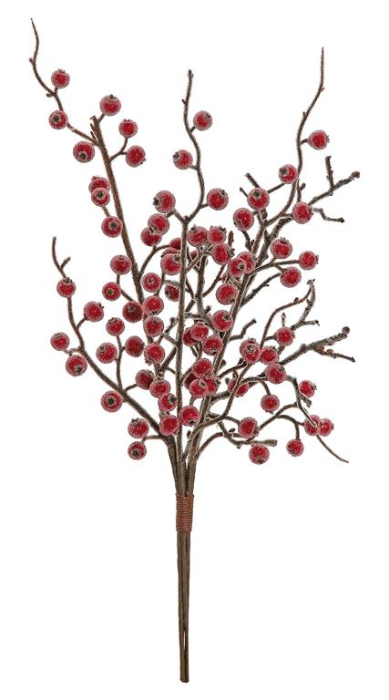 18in Beaded Currant Berry x4 RED Select Artificial