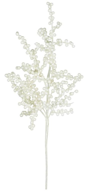 26in Pearl White Berry Spray - Premium Greenery for Wreaths, Arrangements and Home Decor Select Artificial