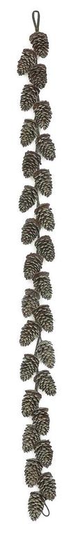 60in Washed PE Pinecone Garland x28 - Premium Greenery for Wreaths, Arrangements and Home Decor.