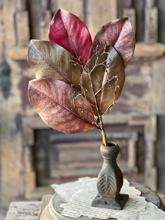 18in FALL SHADES Magnolia Leaves