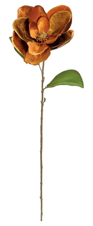 29in Glamour Velvet Nutmeg Magnolia - Premium Florals for Wreaths, Arrangements and Home Decor