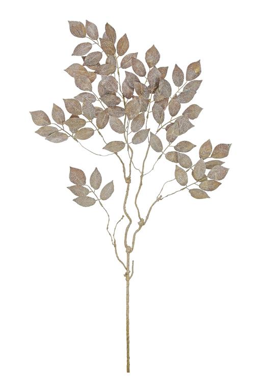 36in Glitter Brown Gold Mulberry Spray - Premium Greenery for Wreaths, Arrangements and Home Decor Select Artificial
