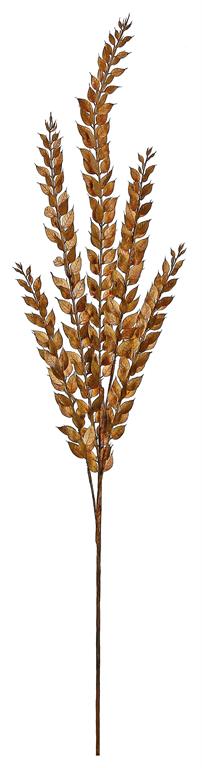 37in Bronze Spike Leaf Spray - Premium Greenery for Wreaths, Arrangements and Home Decor