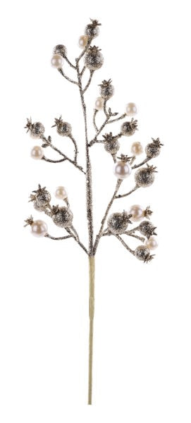 18in Glitter Berry/Pearl CHAMP/WHITE