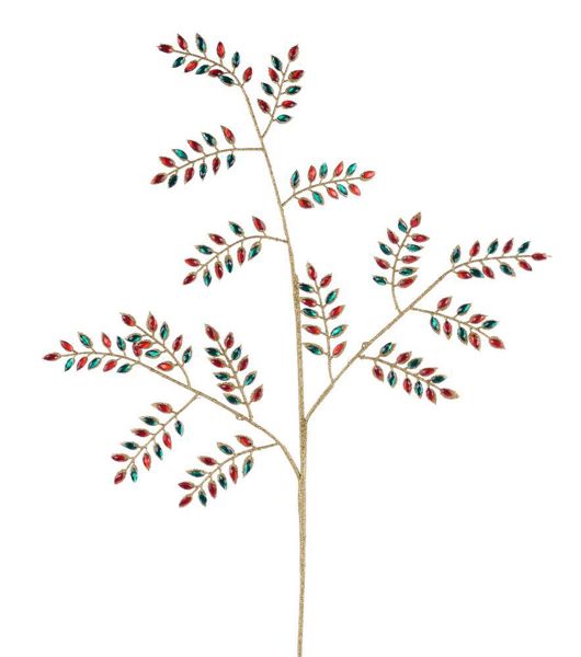 30in Diamond/Glitter Leaf GO/RE/EM